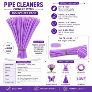 Premium Pipe Cleaners (Lilac)
