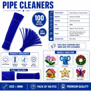 Premium Pipe Cleaners (Berry Blue)