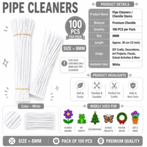 Premium Pipe Cleaners (White)